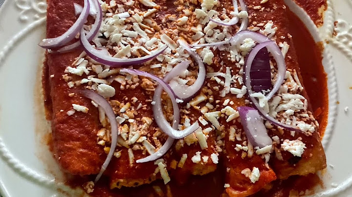 Enchiladas rojas estilo guerrero Comida mexicanas para Cuaresma