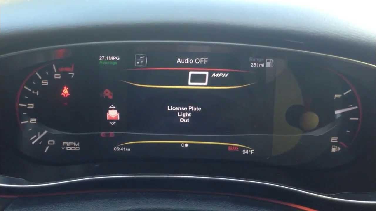 Dodge Dart TFT walk through after installing in Rallye YouTube