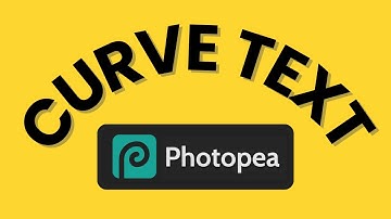 How to curve text in Photopea (EASY) | Photopea tutorial