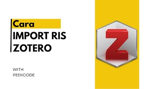 🔍 Quickly Import RIS Files into Zotero | Automatic Referencing Tutorial for Theses & Journals!