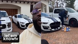 Rick Ross Preparing His Cars For His Upcoming Summer Car Show, Says Its Going To Be Bigger This Year