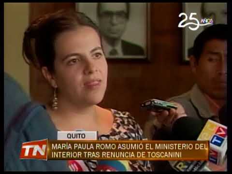 María Paula Romo asumió el ministerio del interior tras renuncia de Toscanini