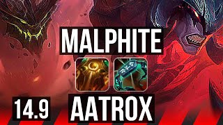 MALPHITE vs AATROX (TOP) | 7 solo kills, 700+ games | TR Grandmaster | 14.9