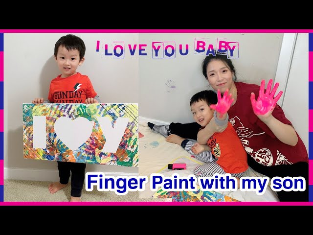 Kids Canvas Painting - Teaching 2 and 3 Year Olds