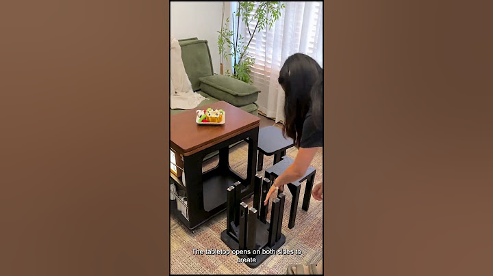 Multifunctional Coffee Table with Hidden Stools and Storage – Smart Design for Small Spaces