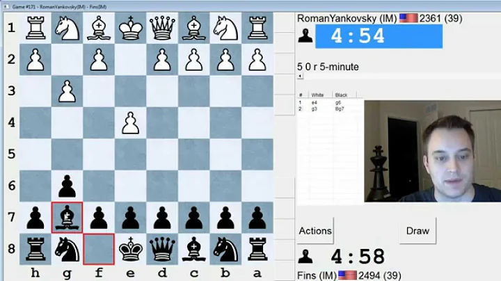 Blitz Chess #369: IM Roman Yankovsky vs. IM Bartholomew (Sicilian Defense)