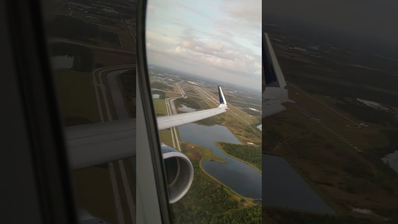 Delta Airlines Airbus A220 rocket takeoff from Orlando MCO, Florida.