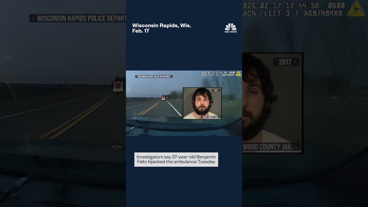 Police dashcam video captures stolen ambulance chase Police dashcam video captures stolen ambulance chase