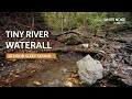 Tiny Trickling River Waterfall Sleep Sound - 10 Hours - Black Screen
