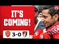 Its coming egyptian gooner  arsenal 30 bournemouth