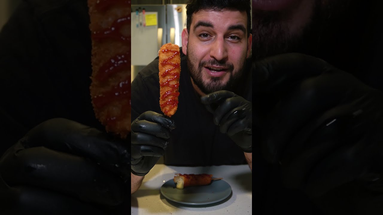 ⁣Korean Style Corn Dog