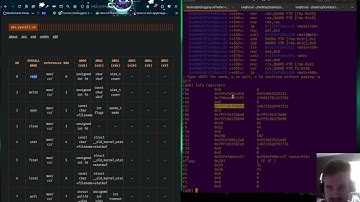 Linux GDB registers.