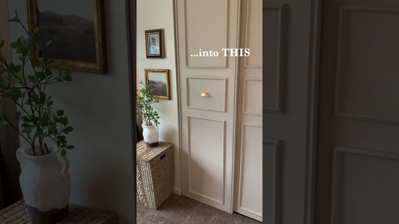 EXTREME DIY CLOSET DOOR TRANSFORMATION