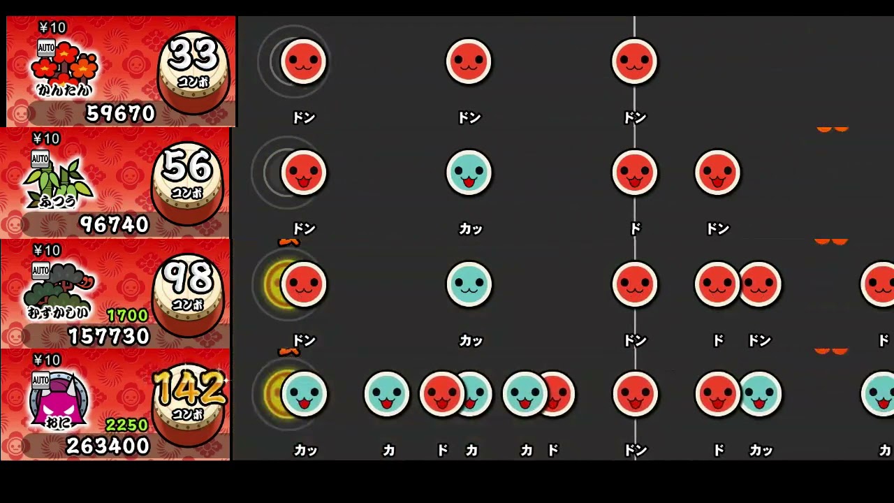 【太鼓の達人 NS1】踊【全難易度同時再生】