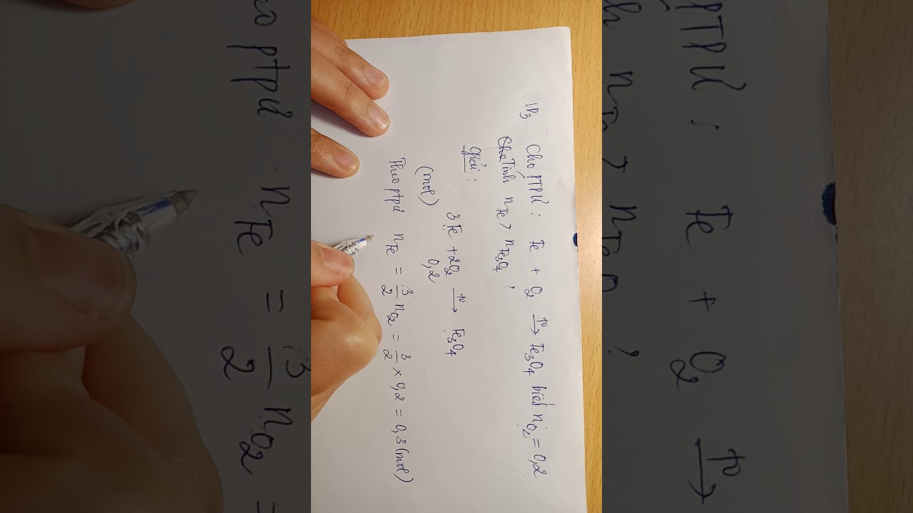 Video 2: Tính số mol theo phương trình hóa học ( tiếp)