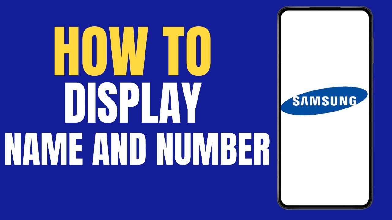 How to display name and number on the lock screen on Samsung ? - YouTube