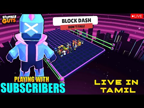 🔴LIVE STUMBLE GUYS 🔴 JOGANDO COM INSCRITOS 🔴 BLOCK DASH LENDÁRIO 🔴  #stumbleguys #livestumbleguys 