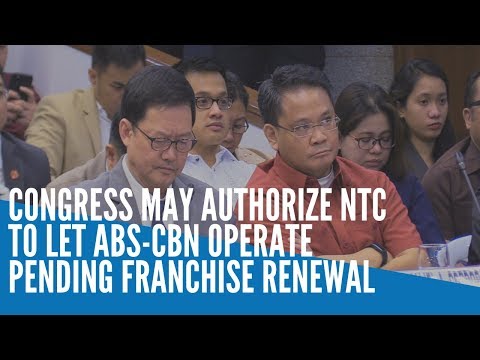 Congress may authorize NTC to let ABS-CBN operate pending franchise renewal