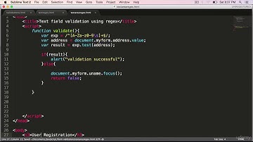 JavaScript Alpha Numeric Validation using Regular Expression
