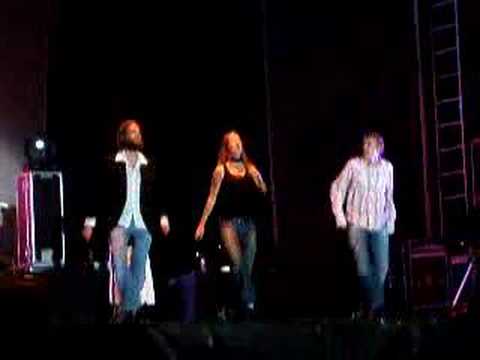 Dancers at the Chieftains Live Show, in Cantabria Infinita Festival (San Vicente de la Barquera, Cantabria, Spain)