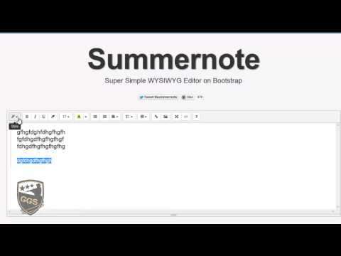 Summernote Bug Report, Issue 97