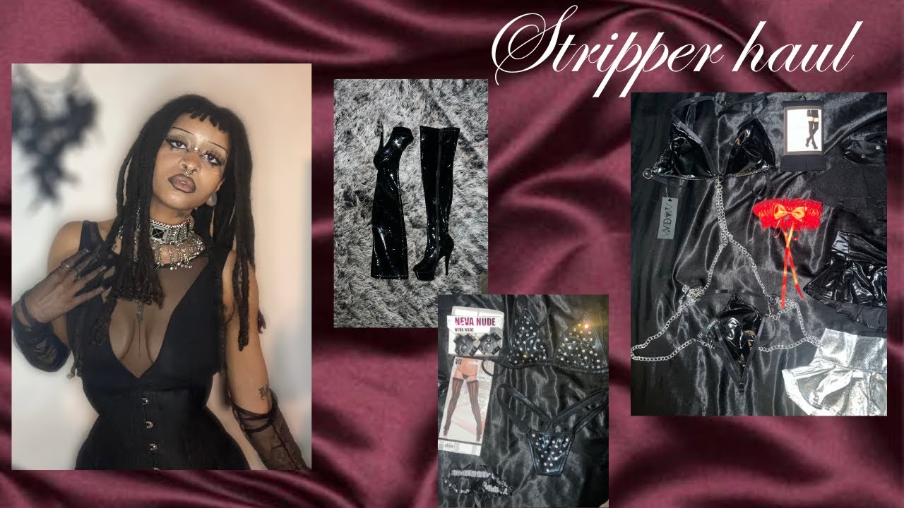 Stripper haul ( drunk and goth edition ) - YouTube