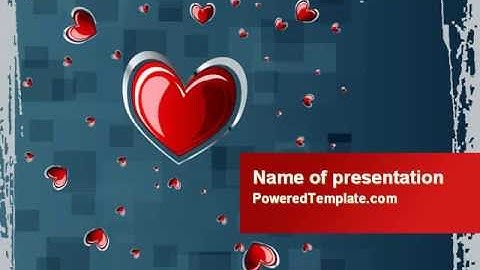 Valentine Theme PowerPoint Template by PoweredTemplate.com