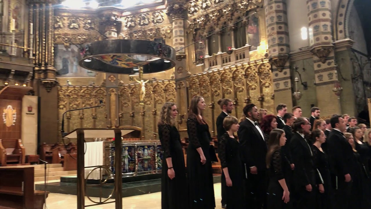 University of Northern Colorado performance at Montserrat,' "Gaudeamus Omnes" by Marek Raczyński.