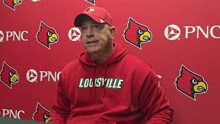 Louisville Head Coach Jeff Brohm Following 28-16 Comeback Win At Virginia Tech