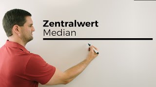 Zentralwert, Median, Wert in der Mitte, Statistik, Daten | Mathe by Daniel Jung