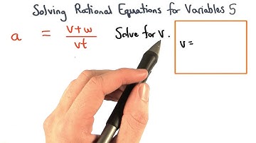 Solving Formulas Practice 5 - Visualizing Algebra