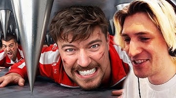 100 People Vs World’s Biggest Trap! | xQc Reacts to MrBeast