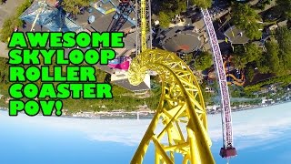 Ukko Skyloop Roller Coaster Front Seat View POV Linnanamki Finland(SUBSCRIBE TO OUR CHANNEL: http://bit.ly/1F2ByA1 Take a ride on Linnanmaki's Skyloop roller coaster! These rides may be short, but they are crazy! There's ..., 2017-02-26T19:35:08.000Z)