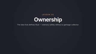 Learn Rust Easily #5 - Ownership