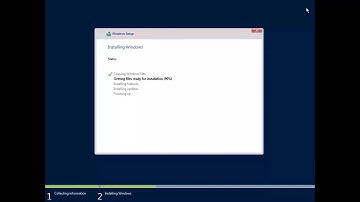 How to install Windows Server core (2016) Technical Preview