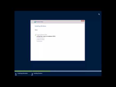 How to install Windows Server core (2016) Technical Preview