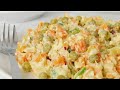 BIR ZUMDA OLIVIE SALATINI TAYYORLASH /Салат оливье очень быстро и вкусно/SALAD OLIVIE