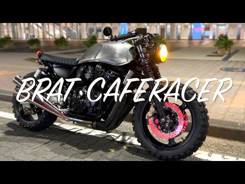 Brat Caferacer Inazuma400 高速テスト vlog ヨシムラ 4本出しマフラー