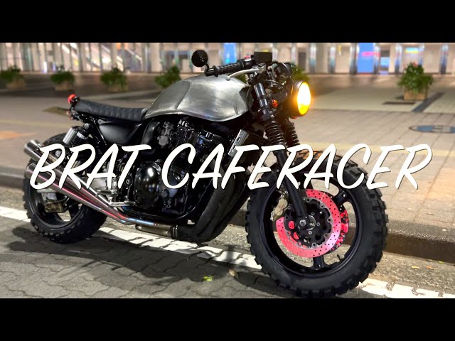 Brat Caferacer Inazuma400 高速テスト vlog ヨシムラ 4本出しマフラー