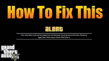 GTA your save data cannot be loaded how to fix gta 5 Online