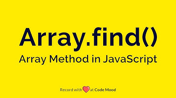 Array Find Method in Javascript
