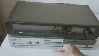 Hitachi Integrated Stereo Amplifier Ha-1 Sansui T-7 Am Fm Stereo Auto Search Tuner Radio Hifi Test