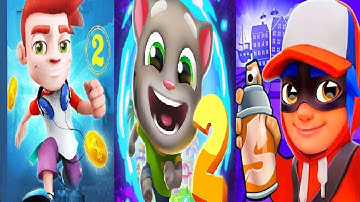Subway Surfers World Tour 2022 Copenhagen VS bus rush 2 2022 VS TALKING TOM GOLD RUN 2 Gameplay HD