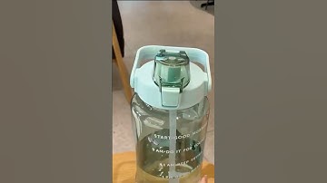 Water Bottle 2L Large Capacity Sports Bottle With Time Marker Straw Cup Portable Travel Bottles