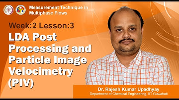 Lesson 6 - LDA Post Processing and Particle Image Velocimetry