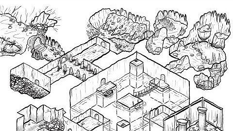 Isometric Dungeon Map Time Lapse!