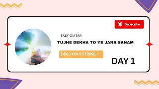 Tujhe Dekha Toh Yeh Jaana Sanam - Guitar Cover | Beautiful Instrumental 🎸