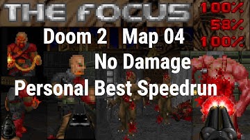 Doom 2 Map 04 UV Max/Reality Personal Best Speedrun + Split-screen with World Record and Commentary