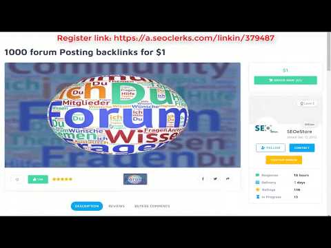1000 forum Posting backlinks for $1
