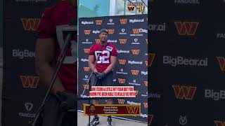 #Commanders LB Sonny Styles talks